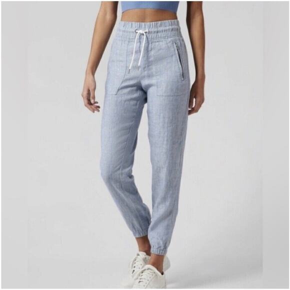 Athleta Light Blue Joggers - Picture 1 of 11